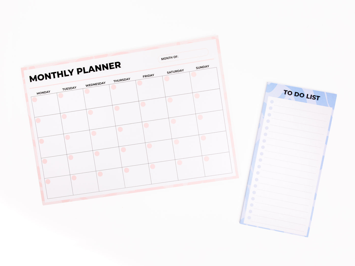 Monthly Desk Planner