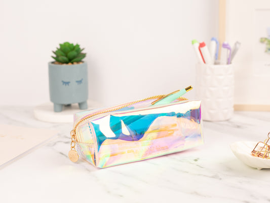 Clear Holographic Pencil Case