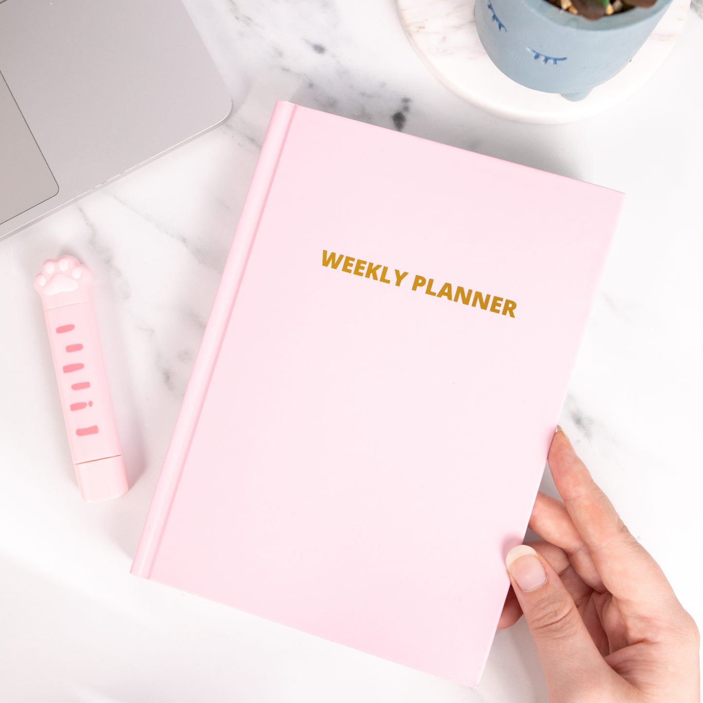 Weekly Undated Pink A5 Planner