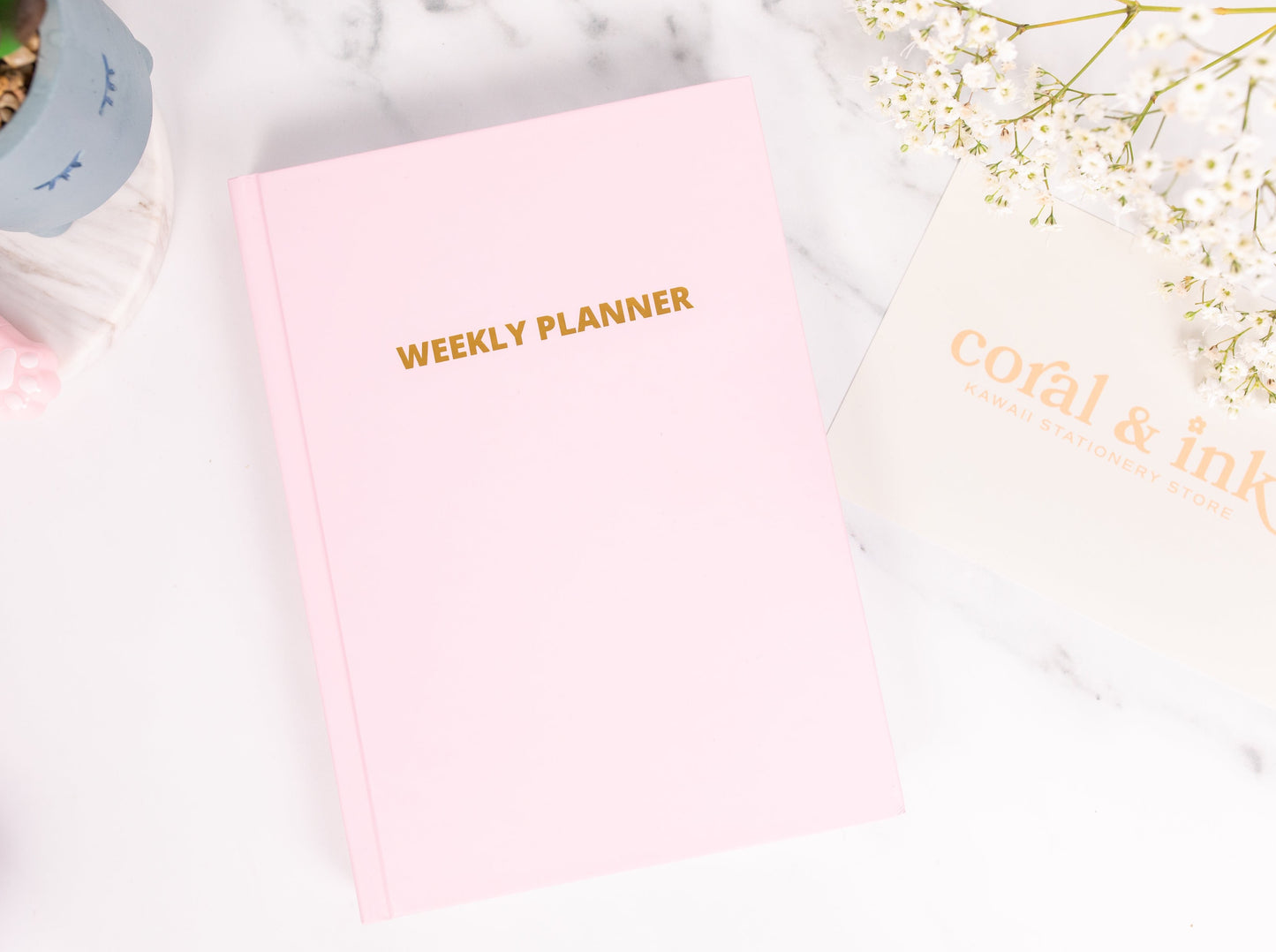 Weekly Undated Pink A5 Planner