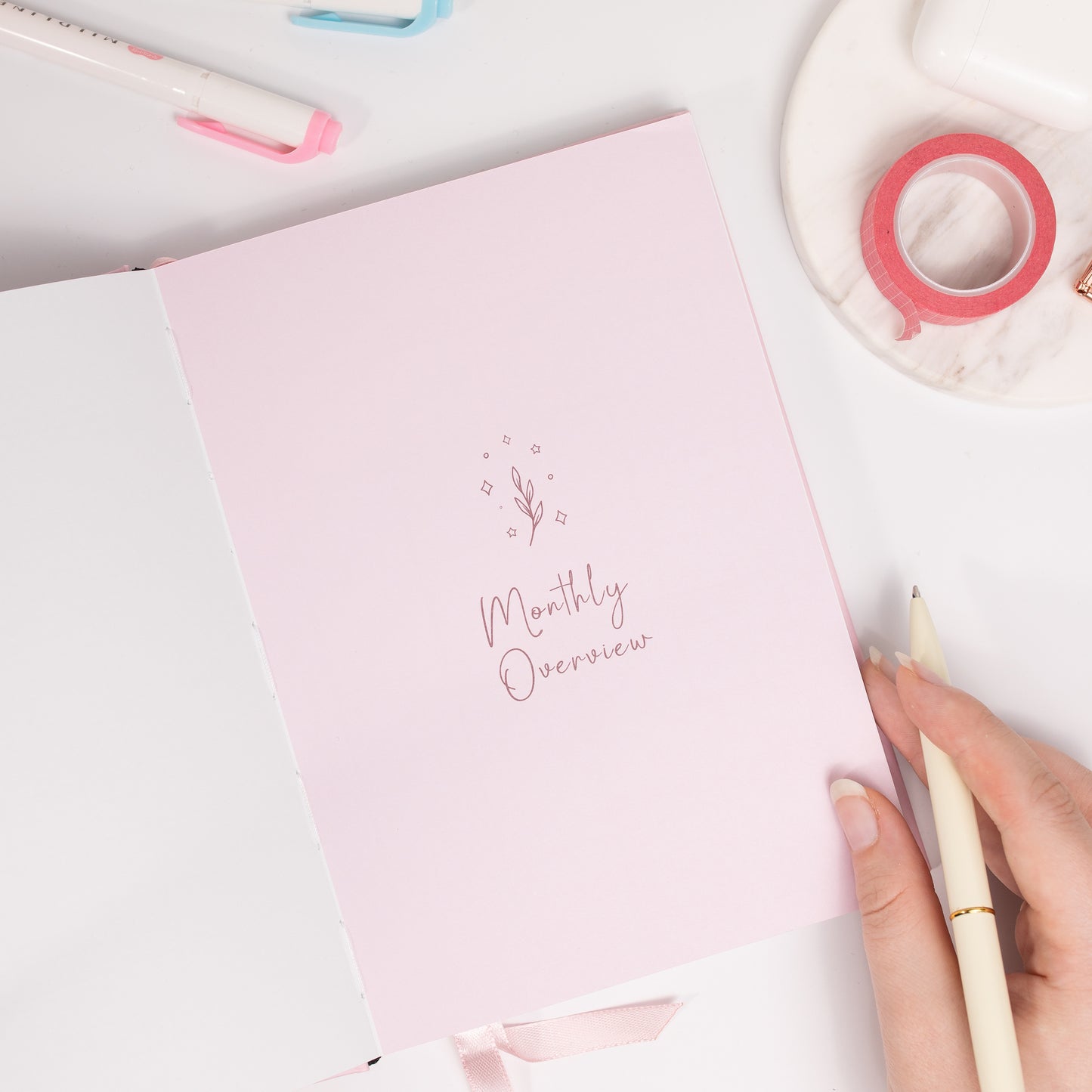 Weekly Undated Pink A5 Planner