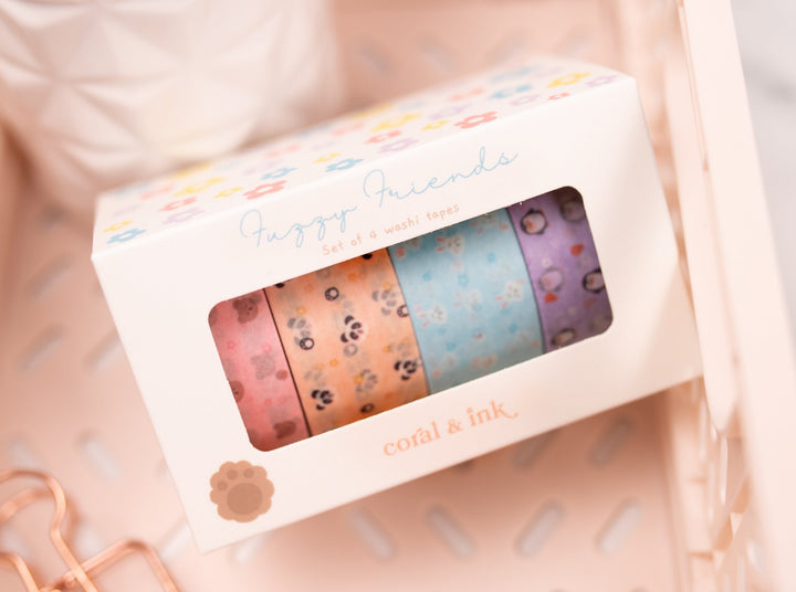Fuzzy Friends Washi Tape Set