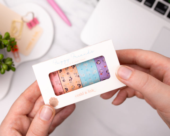 Fuzzy Friends Washi Tape Set