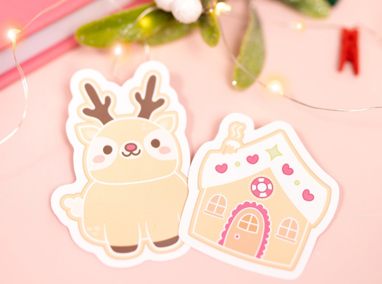 Gingerbread Christmas Sticker Decals