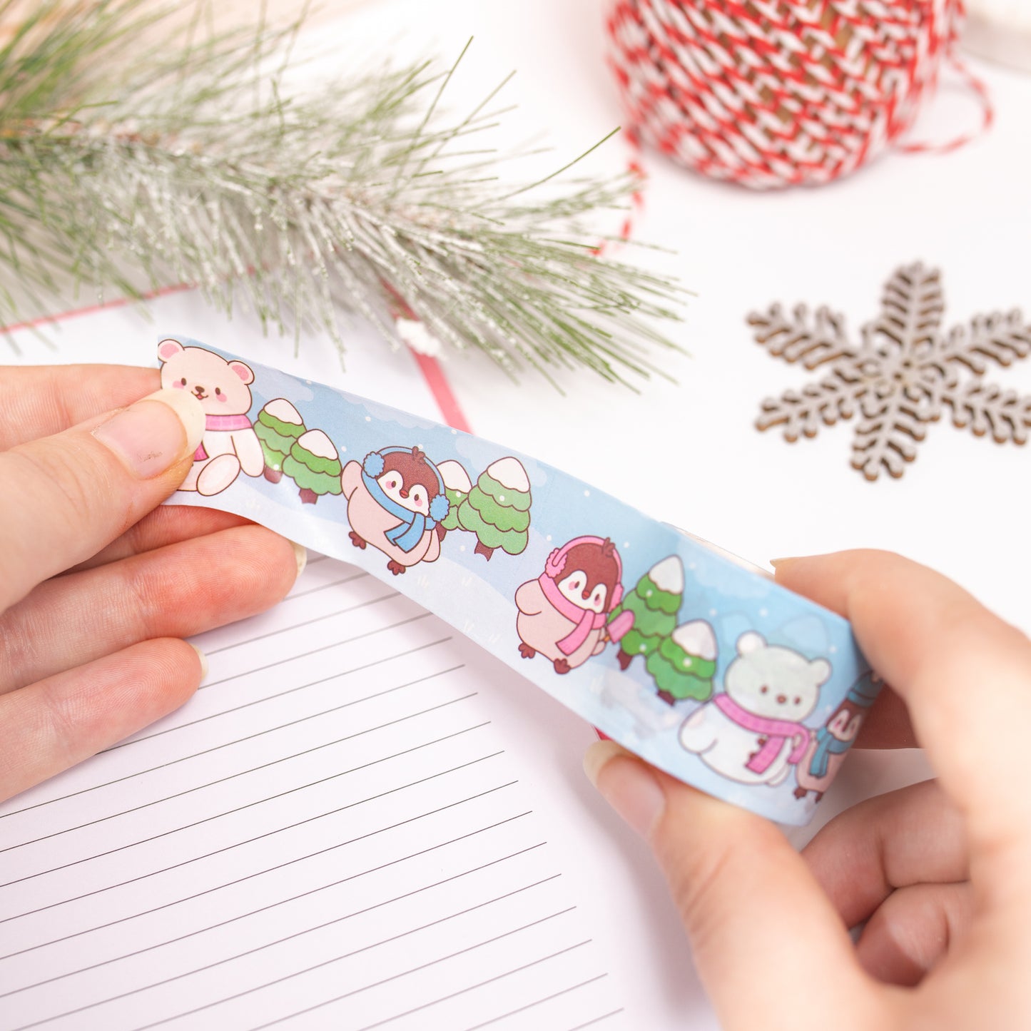 Wintertime Penguin Pals Washi Tape