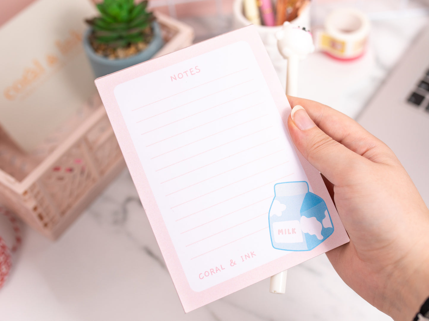 Pink Milky Memo Pad