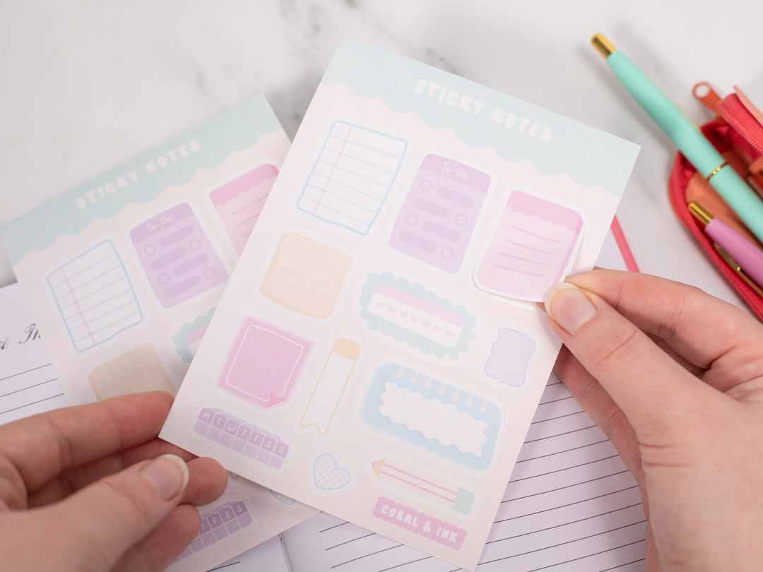 Sticky Notes Sticker Sheet