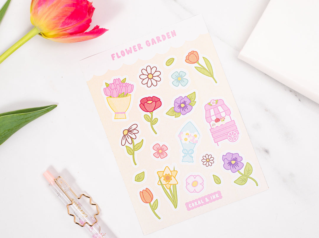 Flower Garden Sticker Sheet