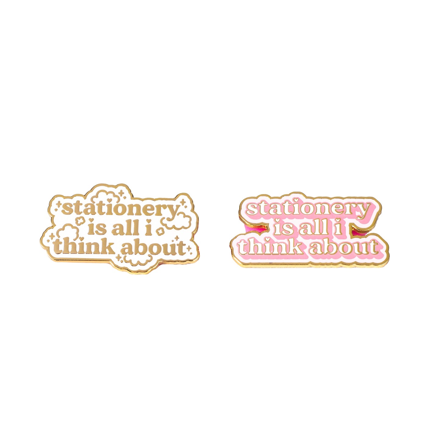 Stationery Is All I Think About Hard Enamel Pin