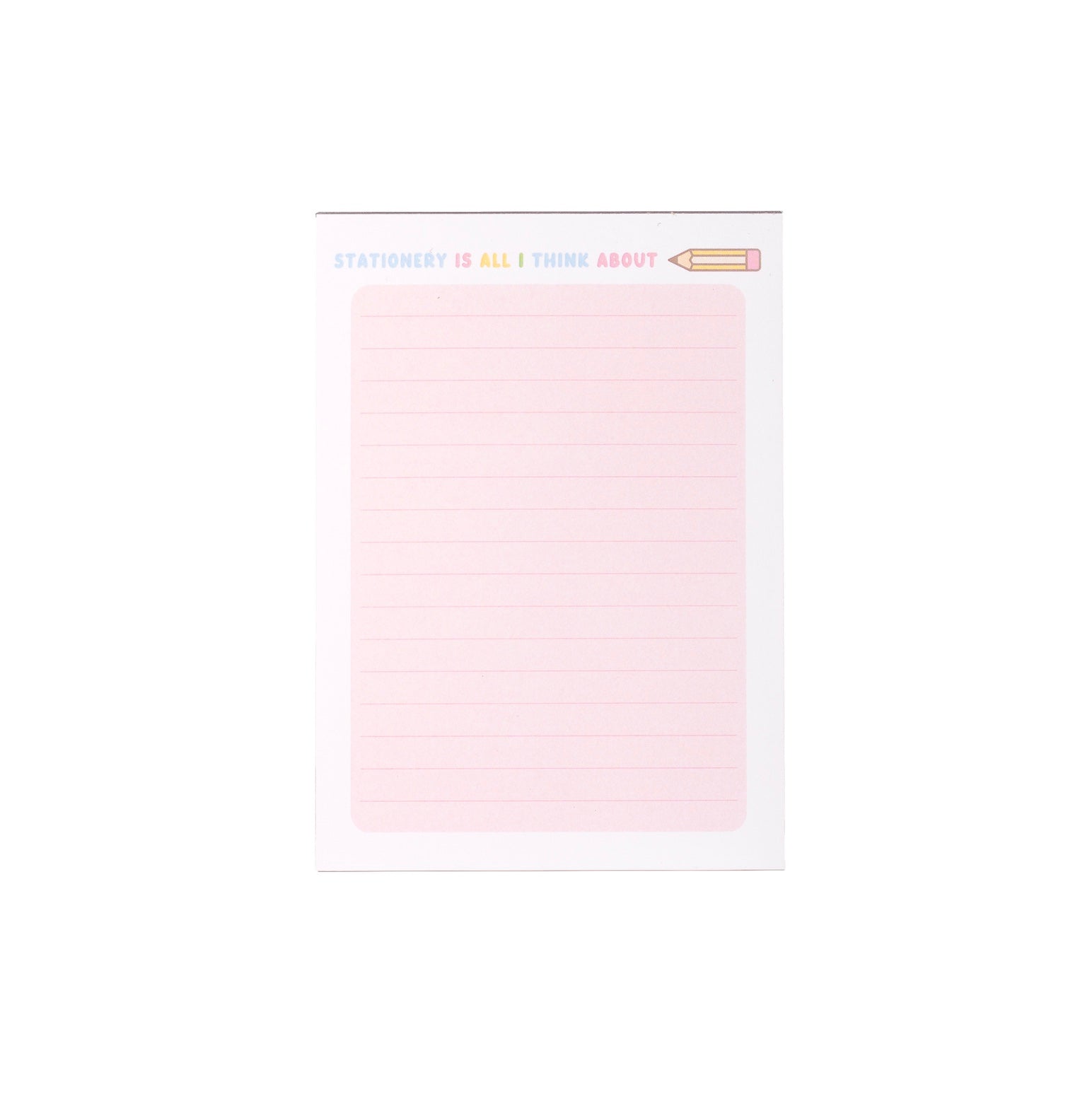 Stationery Is All I Think About A6 Memo Pad