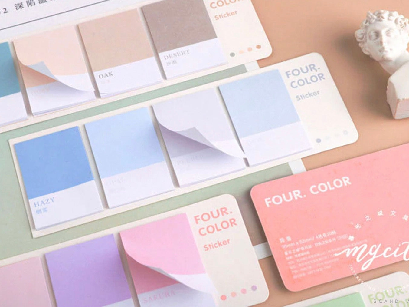 Pantone Style Sticky Note Pads