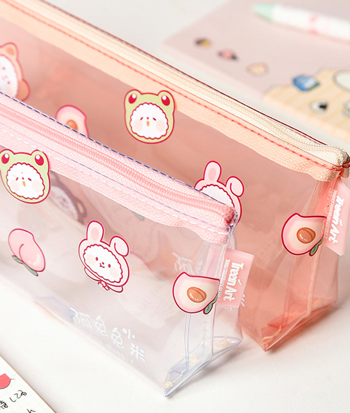 Kawaii Bubble Bunny Pencil Case coralandink