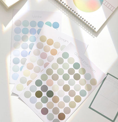 Aesthetic Dot Planner Sticker Sheets