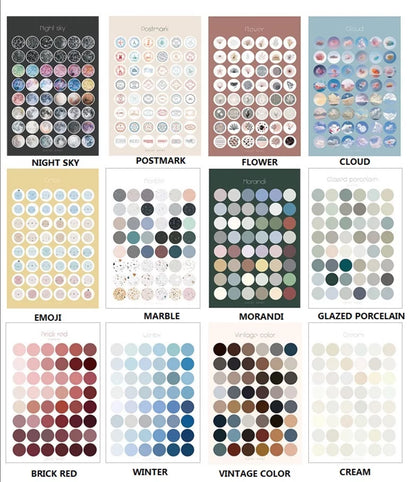 Aesthetic Dot Planner Sticker Sheets