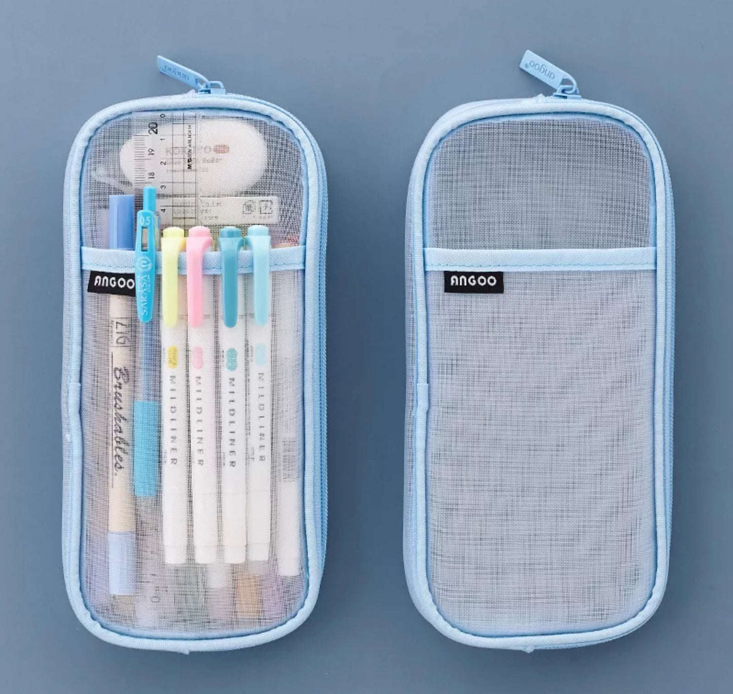 Mesh Large Capacity Pencil Cases