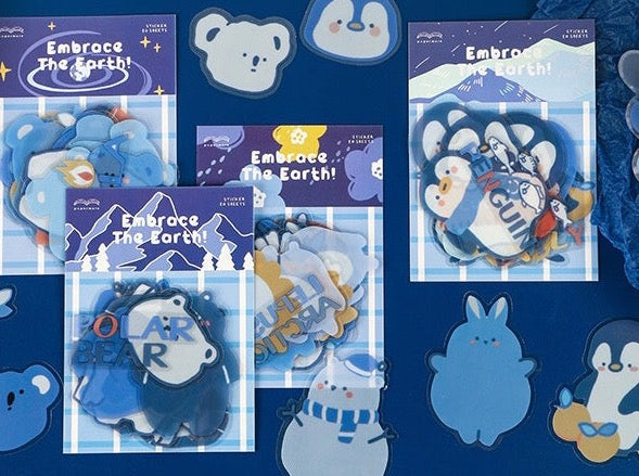 Winter Animal Sticker Packs