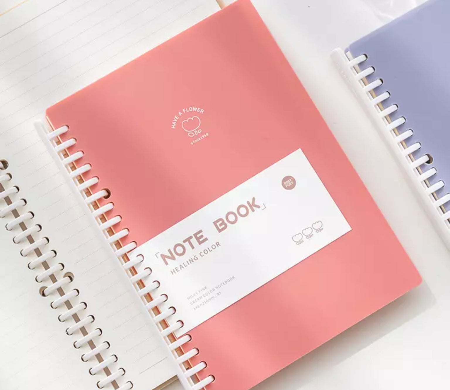 B5 Loose Leaf Notebook  Aesthetic Note Taking Supplies – Coral & Ink