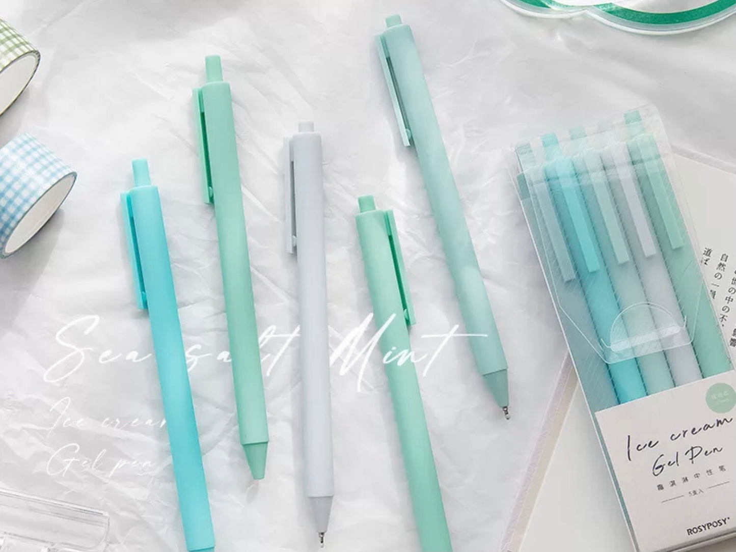 These super aesthetic ice cream coloured gel pens are perfect for note taking, journaling and more!