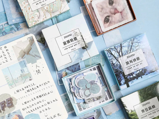 60 PCS/LOT Kawaii stationery washi tapes Scotch decorative masking tapes  set Scrapbooking Bujo journal supplies