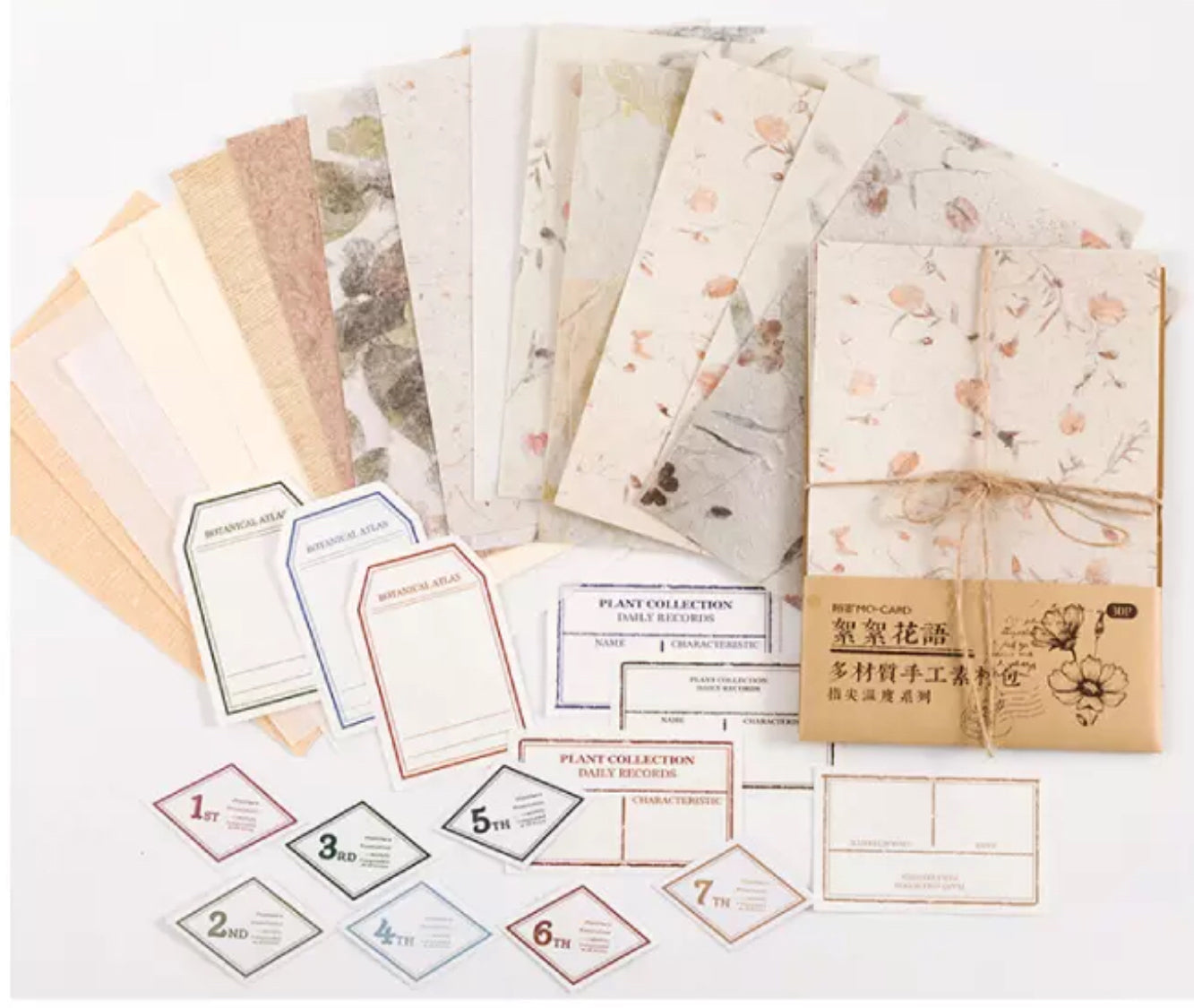 30pcs/pack,vintage Journaling Paper,antique Paper,scrapbook  Supplies,plant,angel,paper Scraps,planner Supplies-ch-st-1837 -  Israel